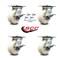 Service Caster 5 Inch Nylon Caster Set with Roller Bearing and Brakes/Swivel Locks SCC SCC-35S520-NYR-SLB-BSL-4 - alternate 4